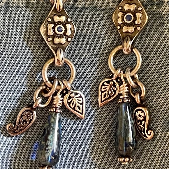 ARTISAN “Denim Blues Charm” - Dangle Earrings - Picture 3 of 7